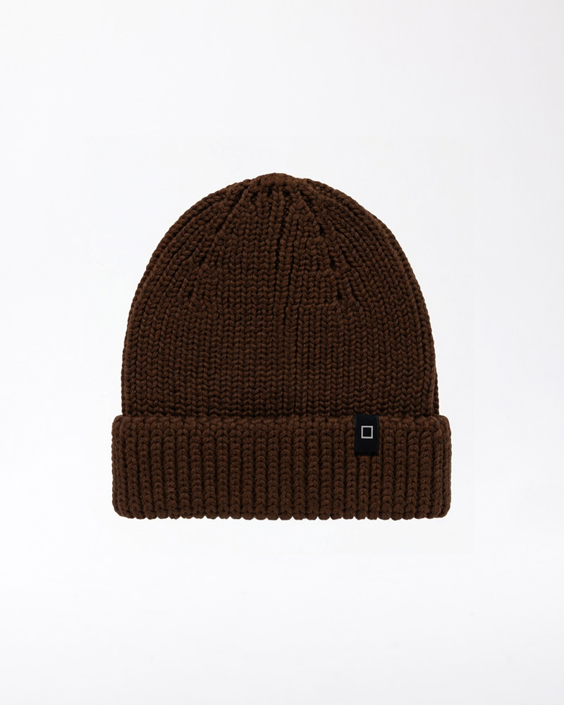 BEANIE BASIC BROWN