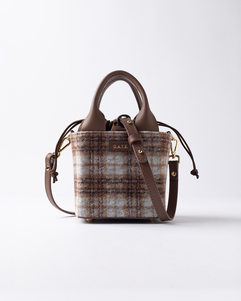 CUBO BAG CHECK TAUPE