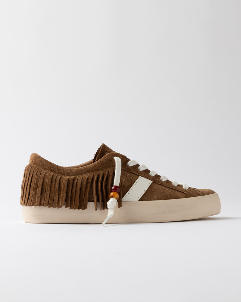 HILL LOW FRINGED CUOIO