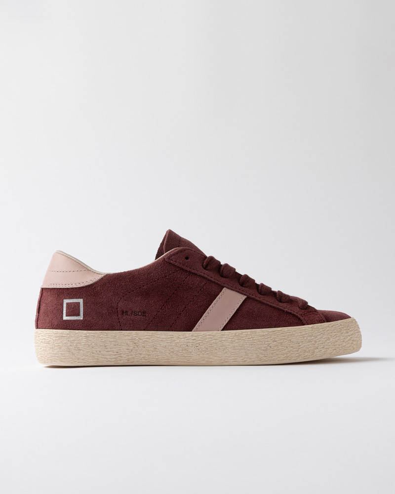 HILL LOW SUEDE BORDEAUX