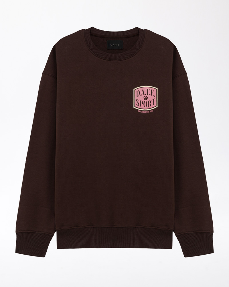 SWEATSHIRT DATE SPORT BROWN