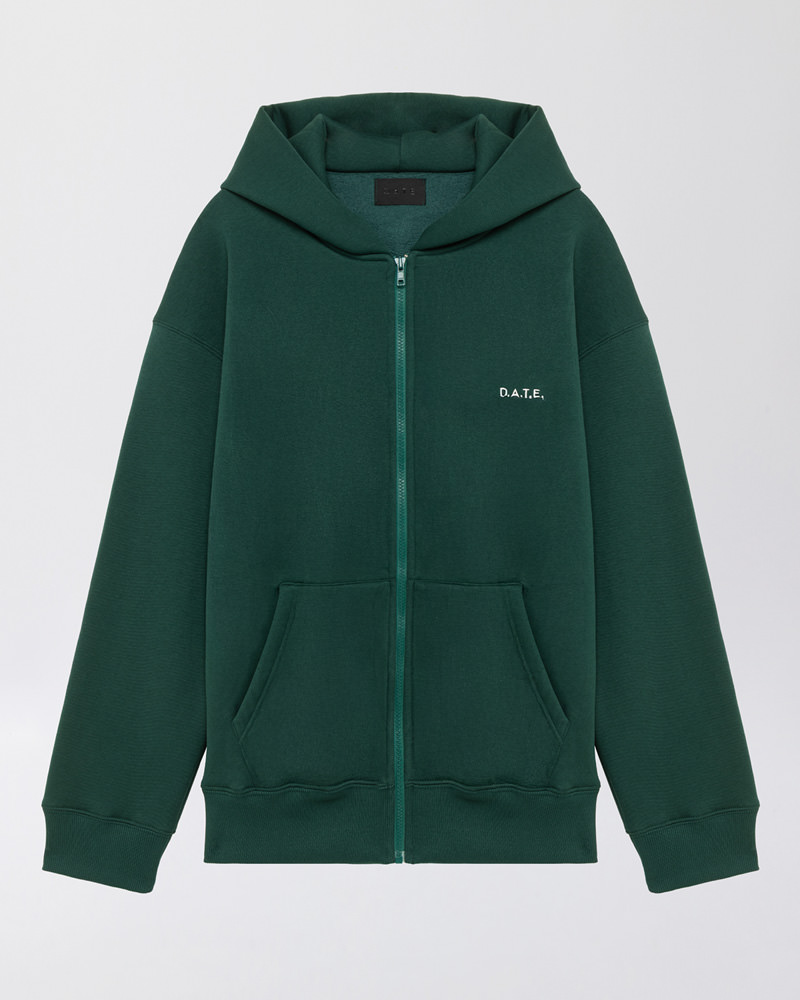 ZIP HOODIE BASIC GREEN