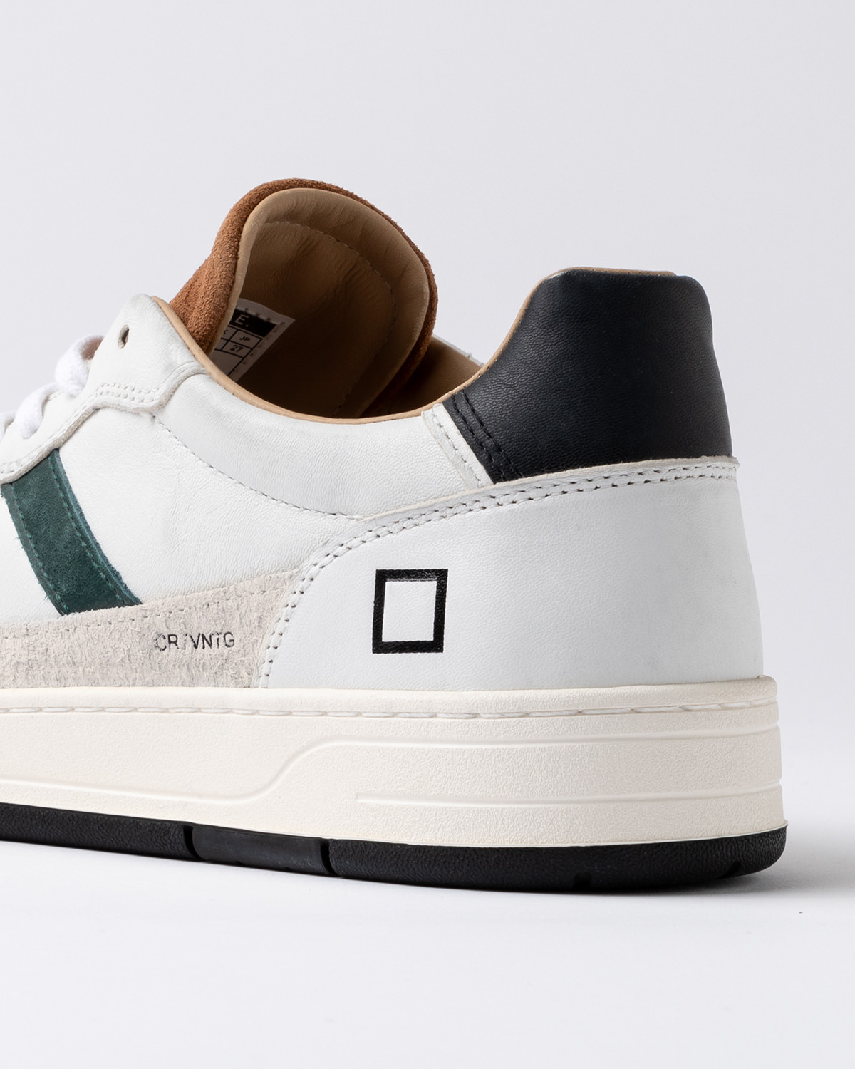 D.A.T.E.: COURT 2.0 VINTAGE WHITE-CUOIO