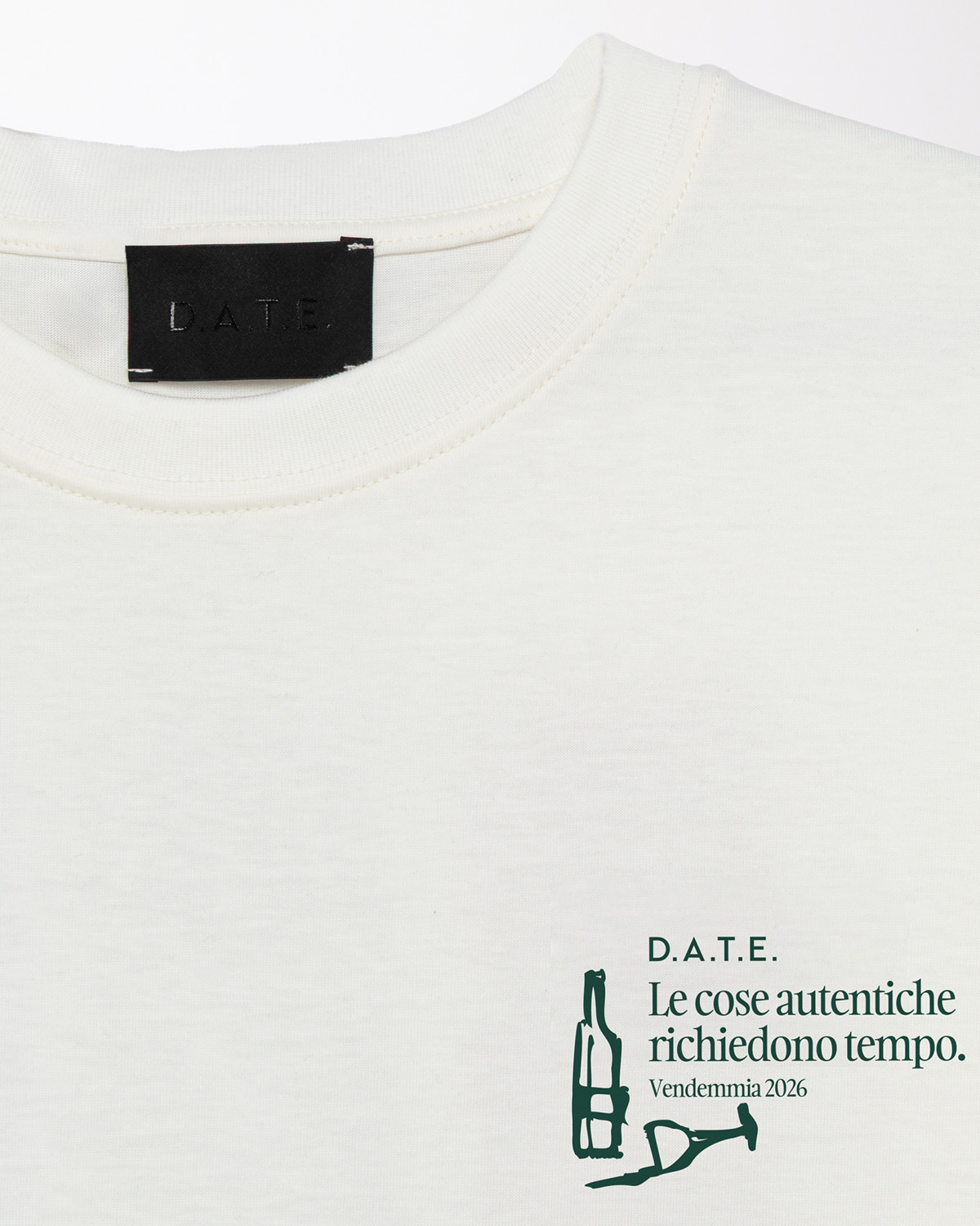 D.A.T.E.: T-SHIRT VENDEMMIA IVORY