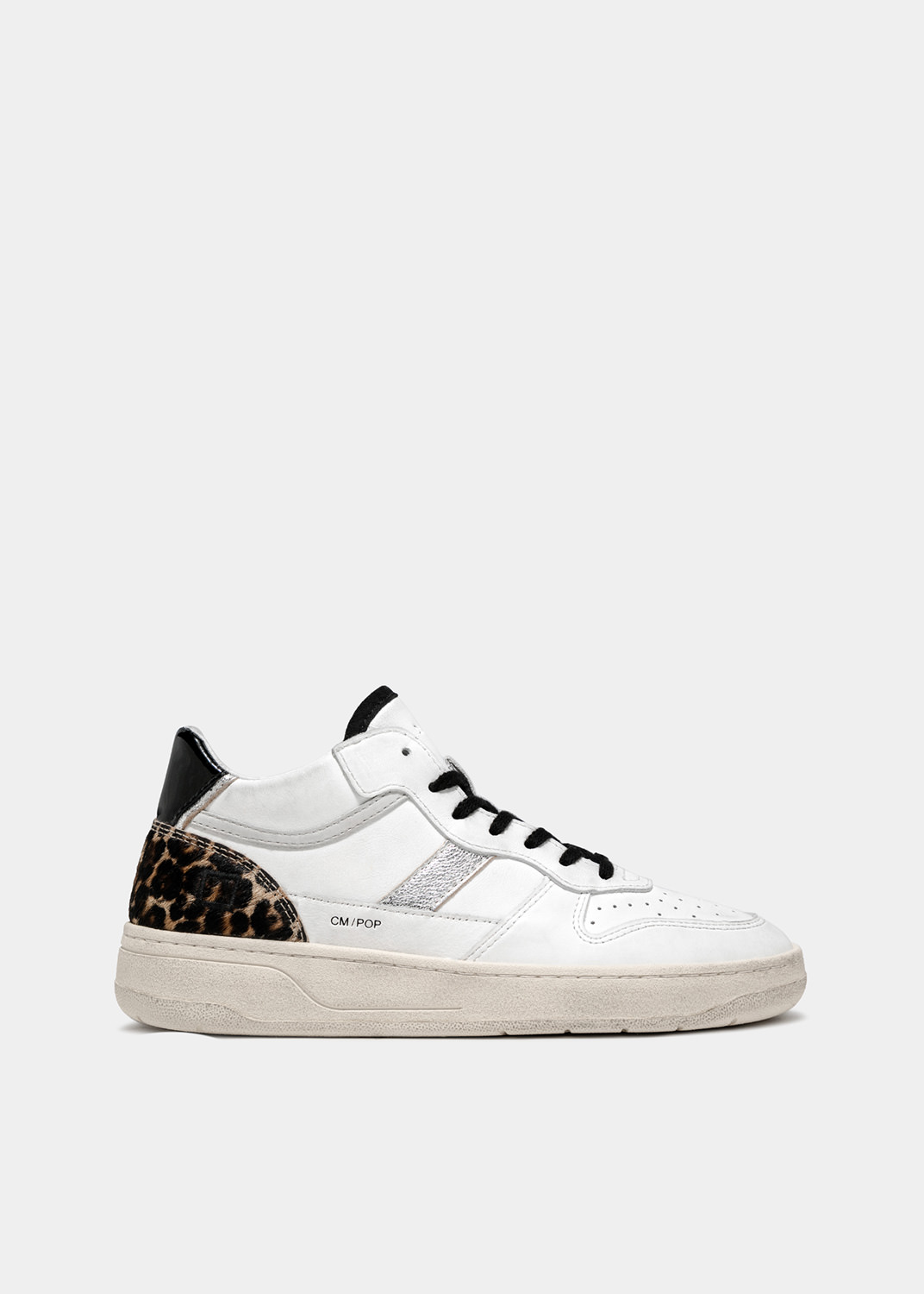 D.A.T.E. Baskets COURT 2.0 MID POP WHITE-LEOPARD | D.A.T.E. Sneakers