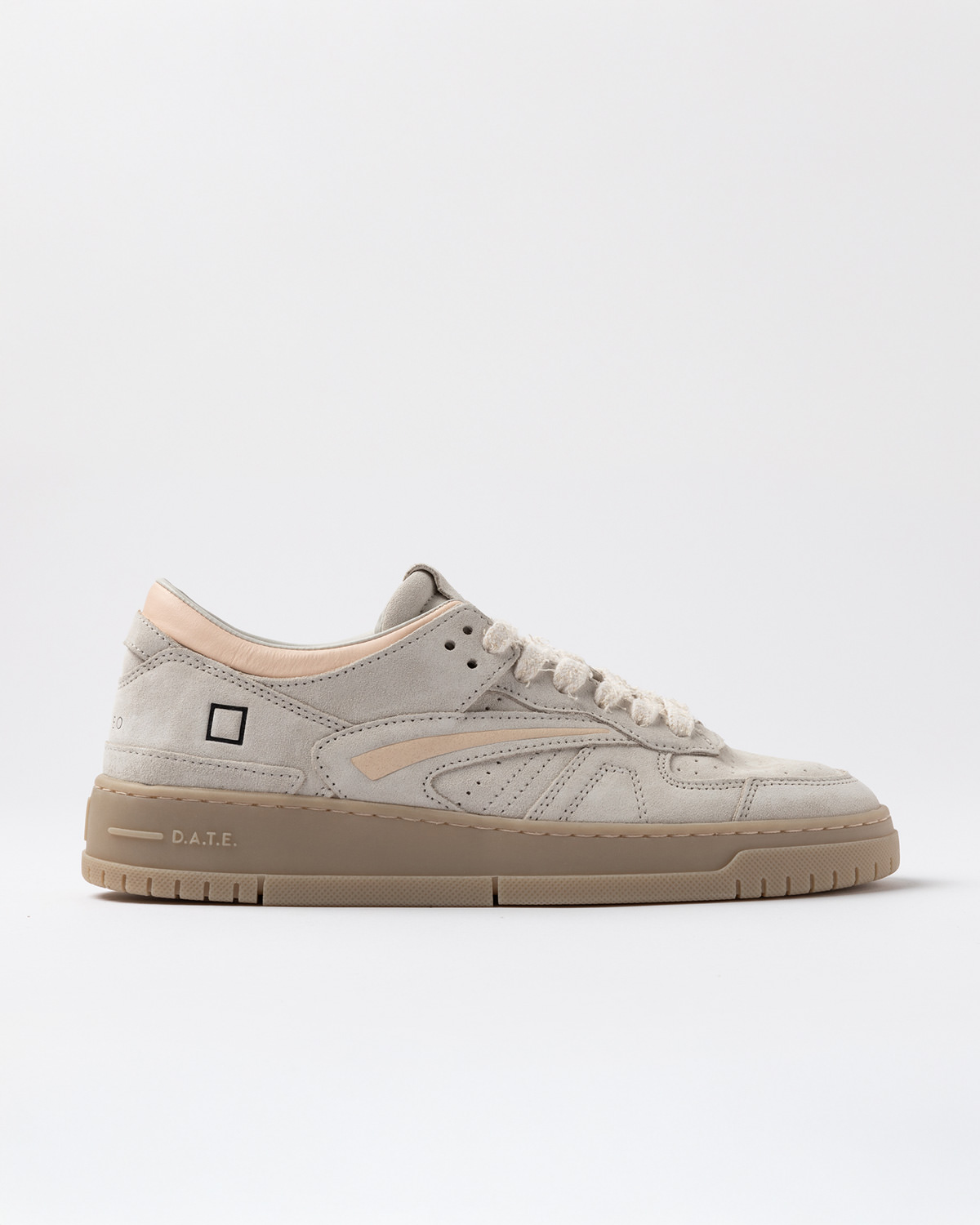 D.A.T.E.: TORNEO POP SUEDE WHITE