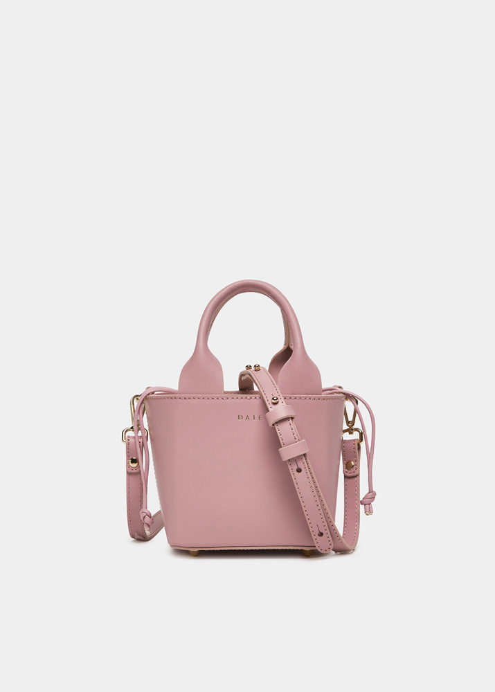 D.A.T.E.: CUBO BAG LEATHER PINK