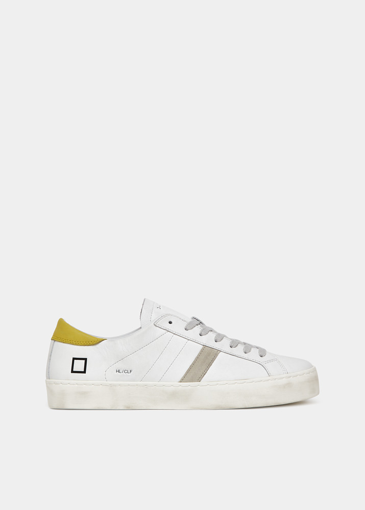 DATE HILL LOW CALF WHITE-YELLOW