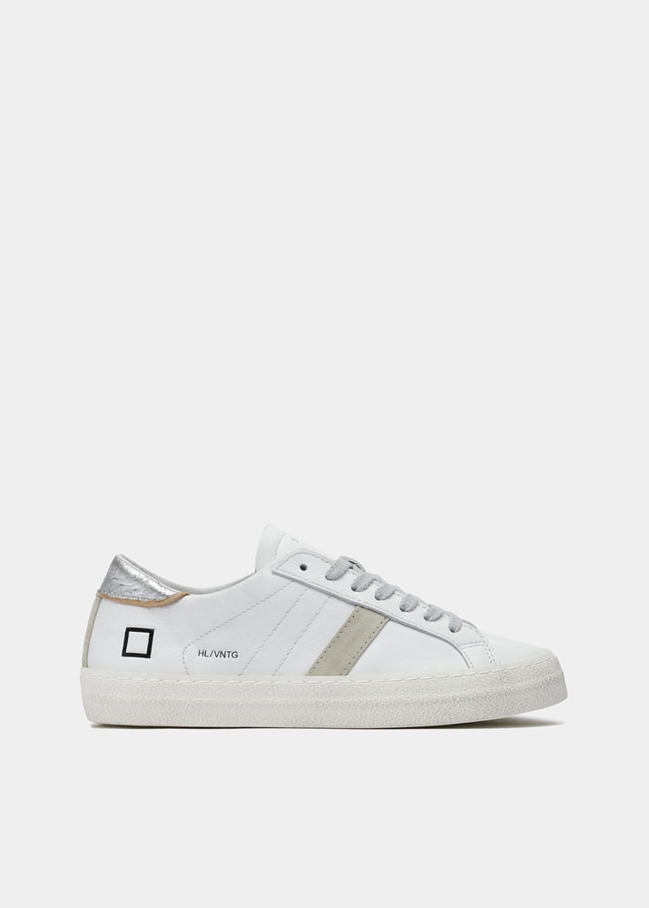 DATE HILL LOW VINTAGE CALF WHITE-SILVER