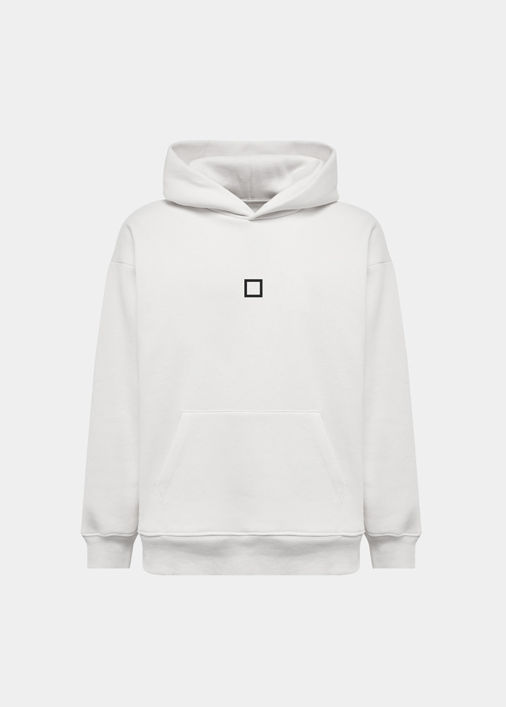 D.A.T.E.: HOODIE LETTER IVORY