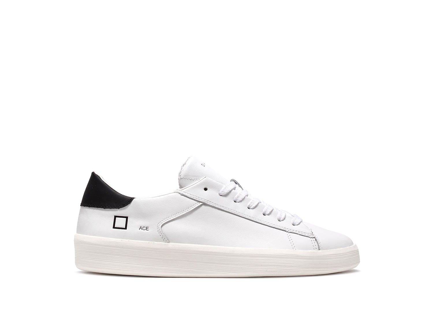 D.A.T.E. Sneakers ACE CALF WHITE-BLACK | Date shoes