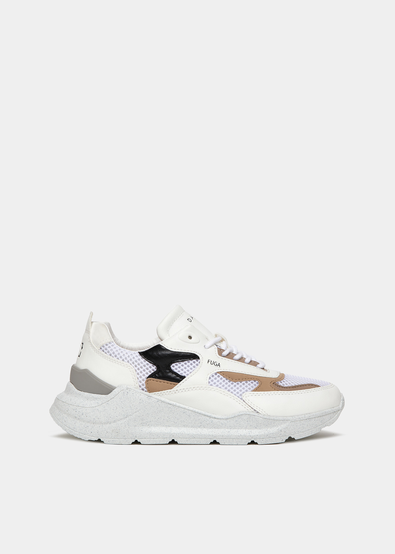 D.A.T.E. Sneakers FUGA ECO VEGAN WHITE BLACK Date shoes