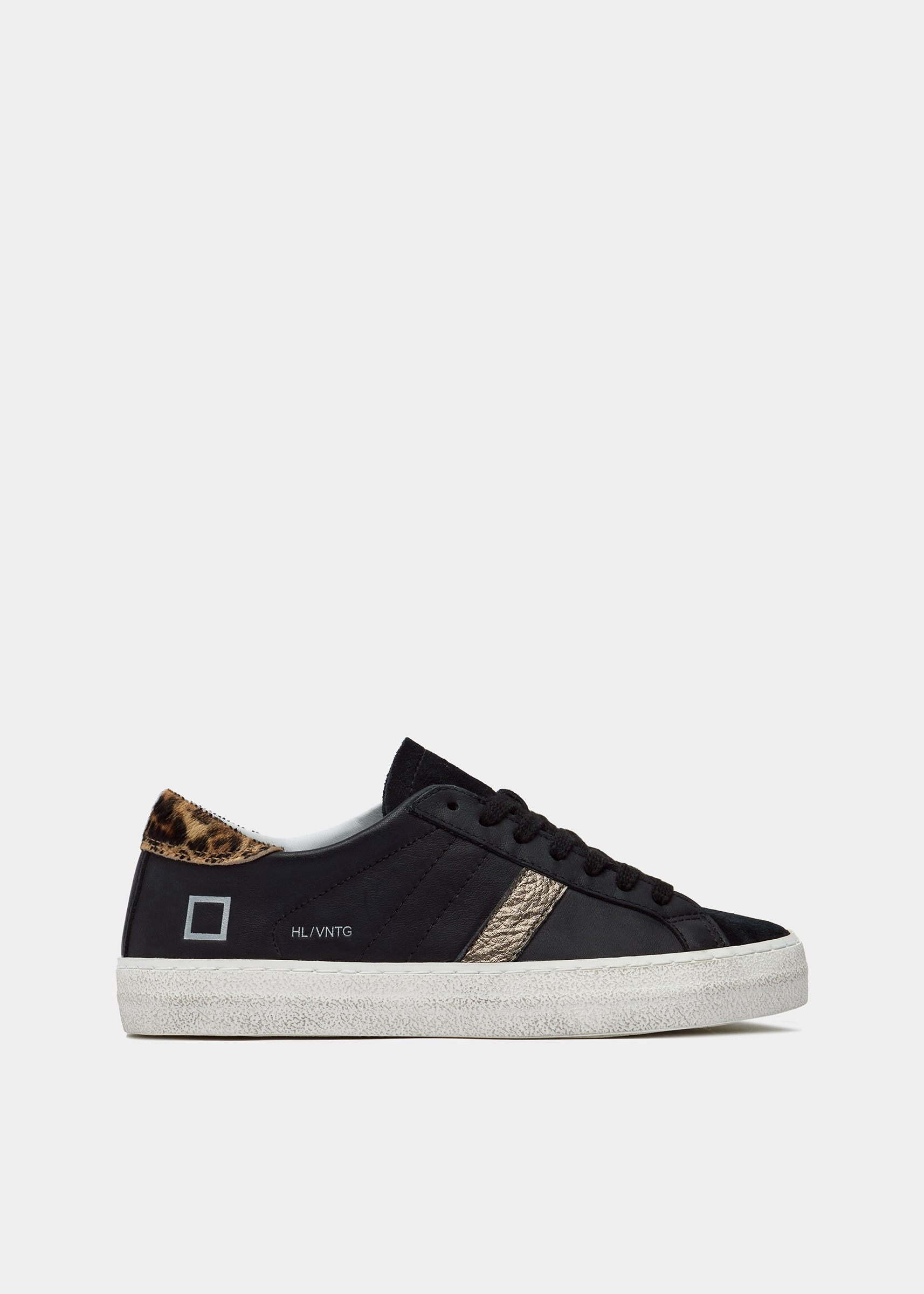 D.A.T.E. Sneakers HILL LOW VINTAGE CALF BLACK | Date shoes