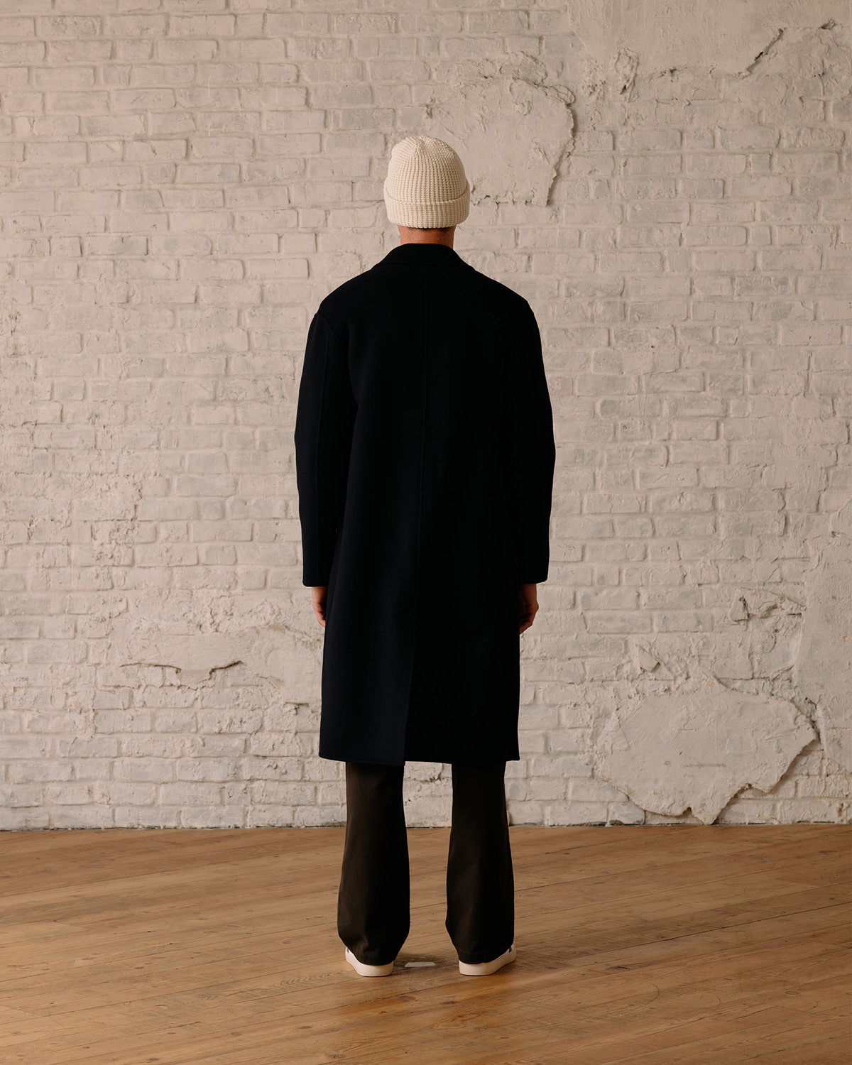 D.A.T.E.: COAT WOOL NAVY