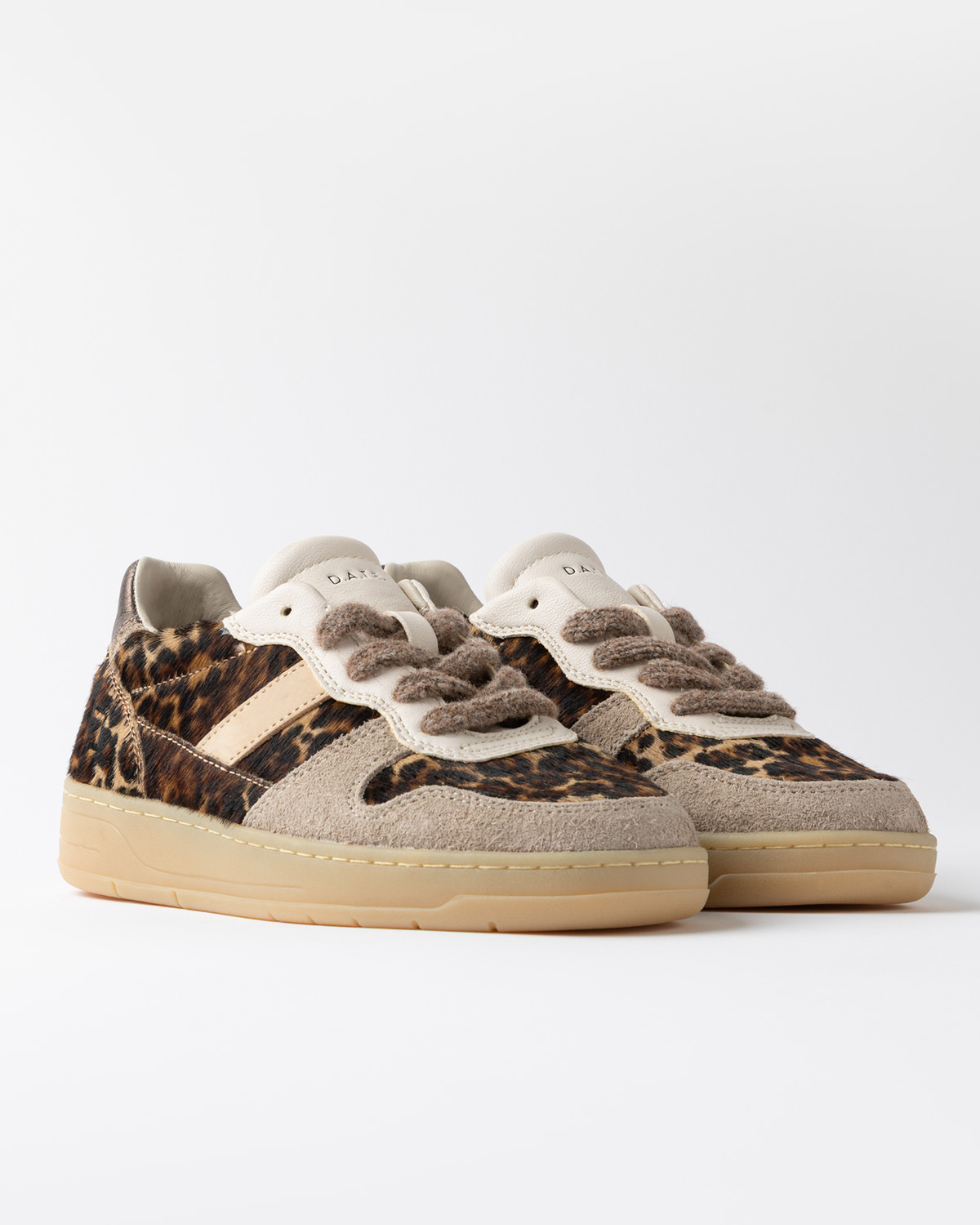 D.A.T.E.: COURT 2.0 ANIMALIER LEOPARD-BEIGE