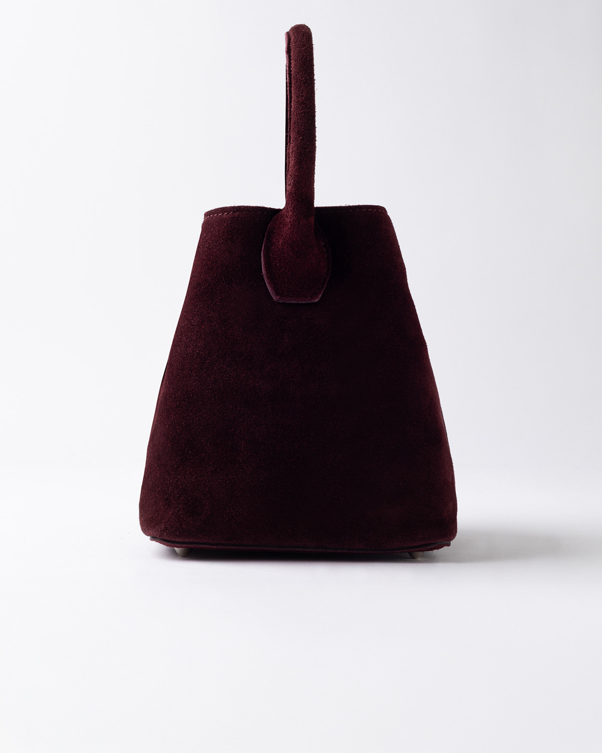 D.A.T.E.: PANIERE BAG VELOUR BORDEAUX