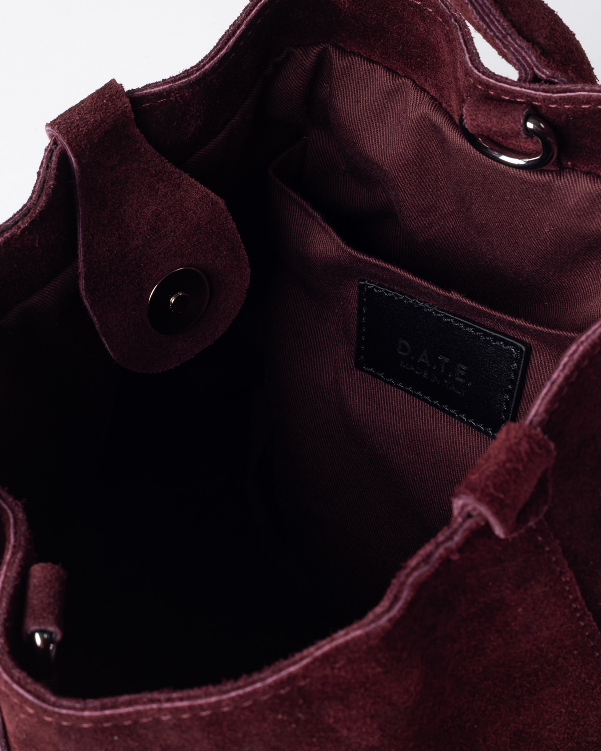 D.A.T.E.: PANIERE BAG VELOUR BORDEAUX