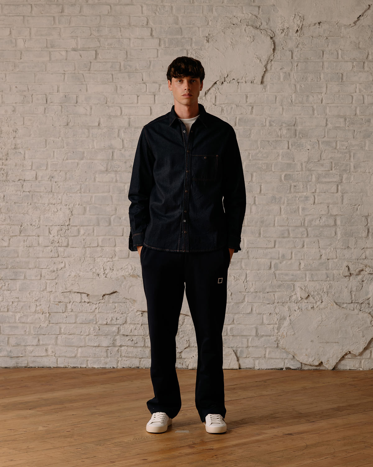 D.A.T.E.: SHIRT DENIM BLUE