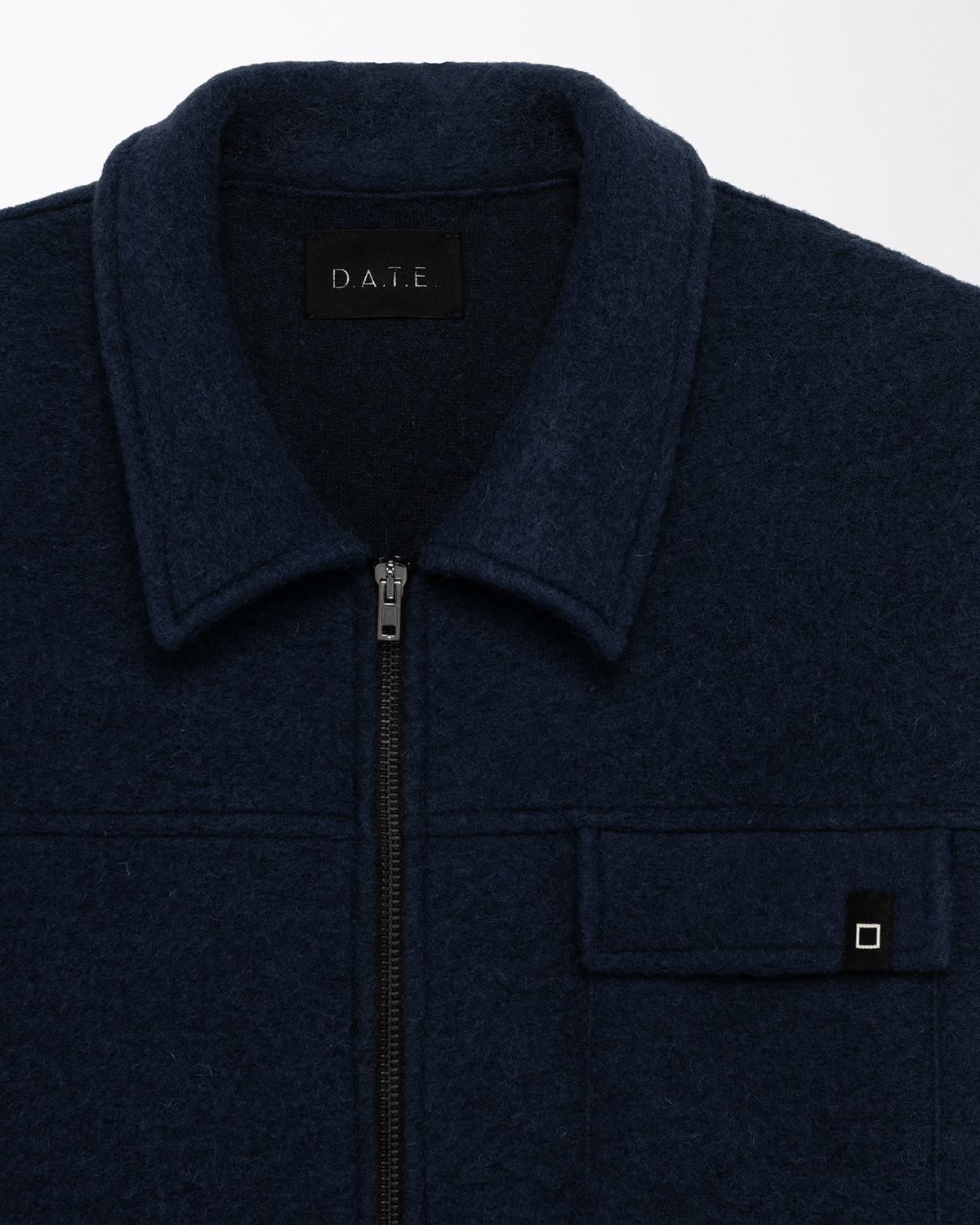 D.A.T.E.: SHIRT JACKET BASIC BLUE