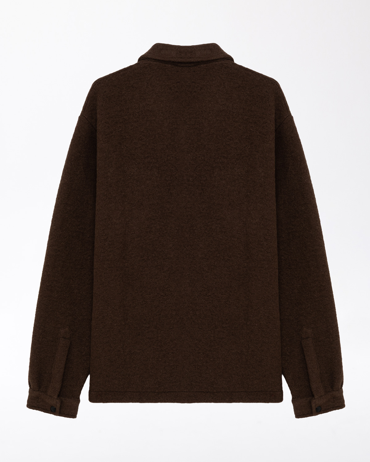 D.A.T.E.: SHIRT JACKET BASIC BROWN