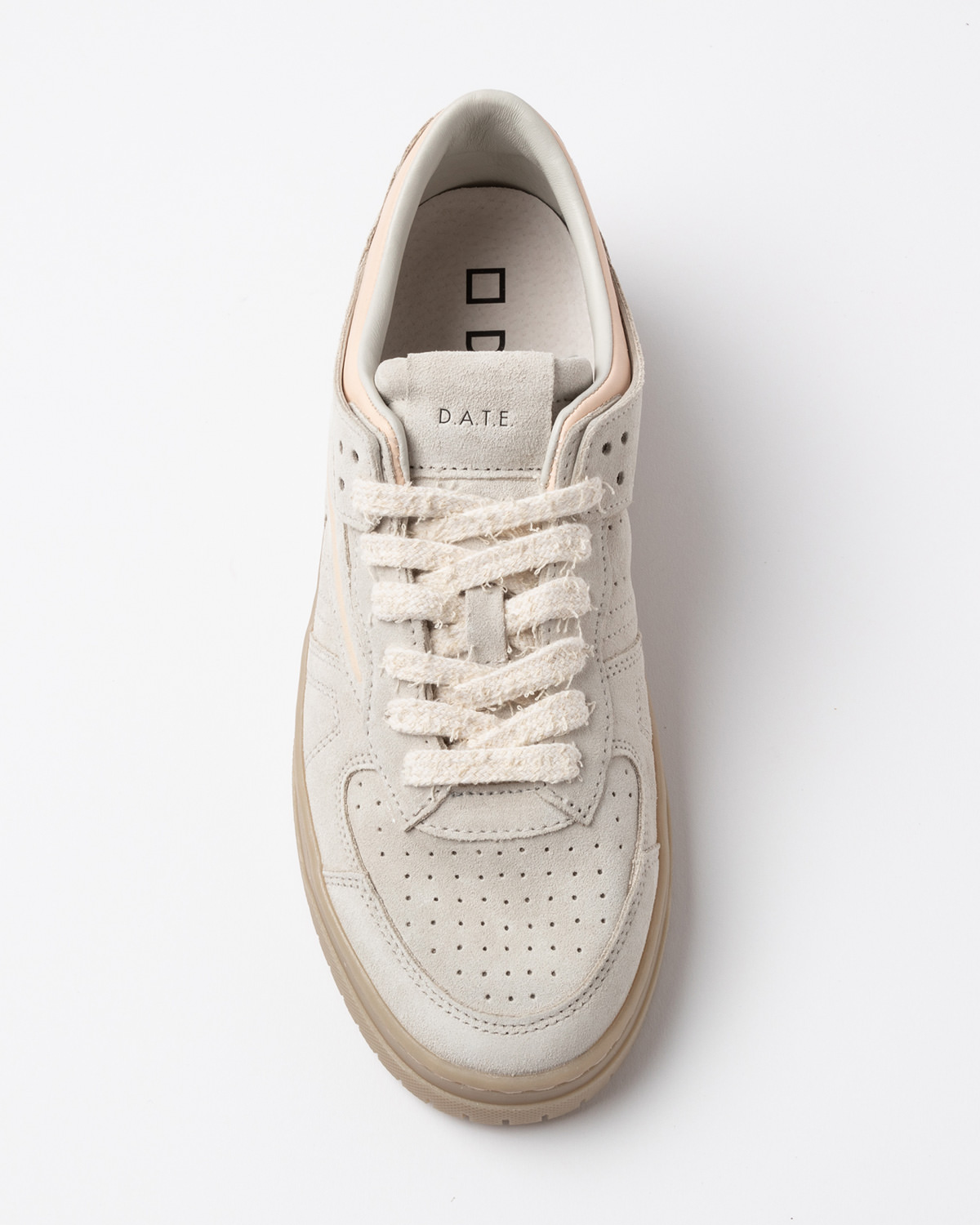 D.A.T.E.: TORNEO POP SUEDE WHITE
