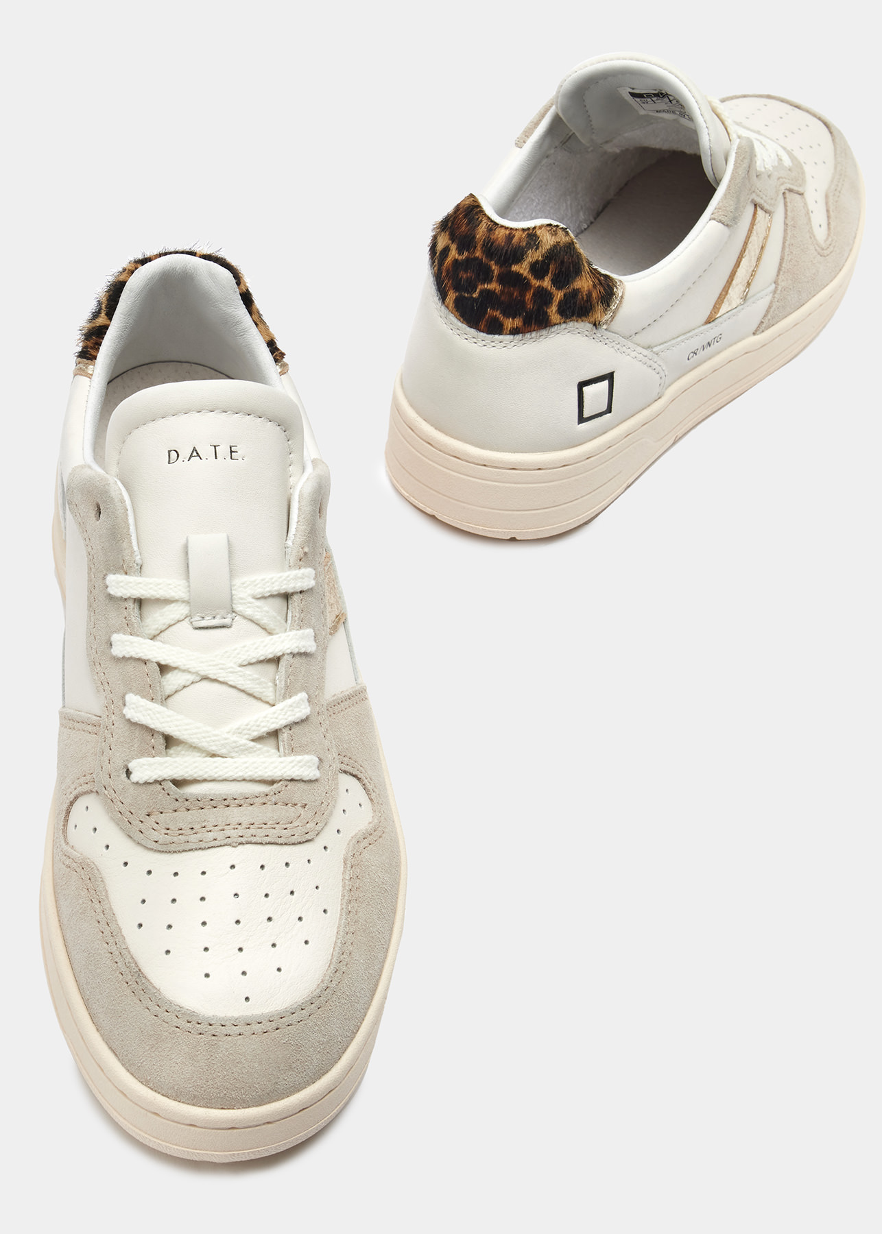 Date Sneakers COURT 2.0 VINTAGE CALF IVORY